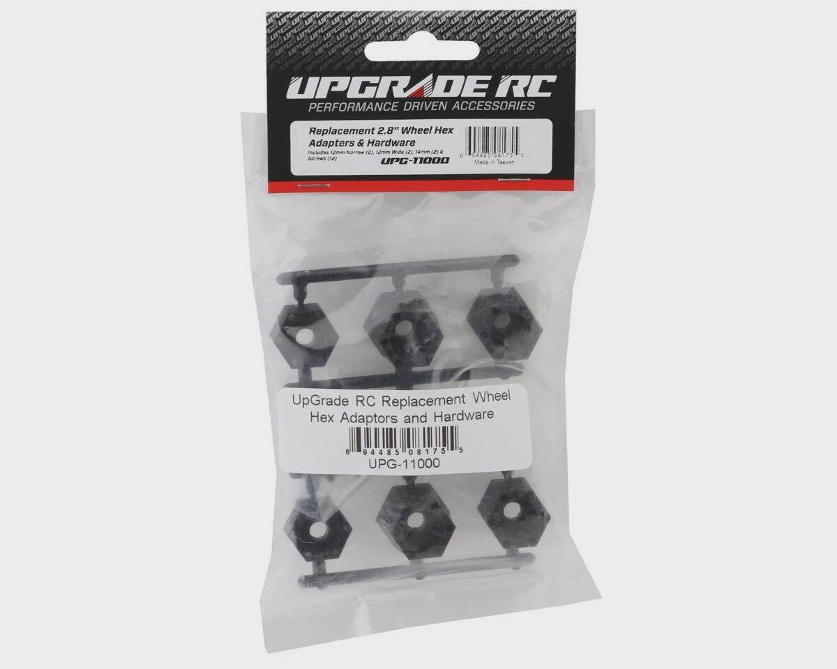 UpGrade RC 12mm/14mm Wheel Hex Adaptors &amp; Hardware (2) (12mm Narrow, 12mm Wide, &amp; 14mm)