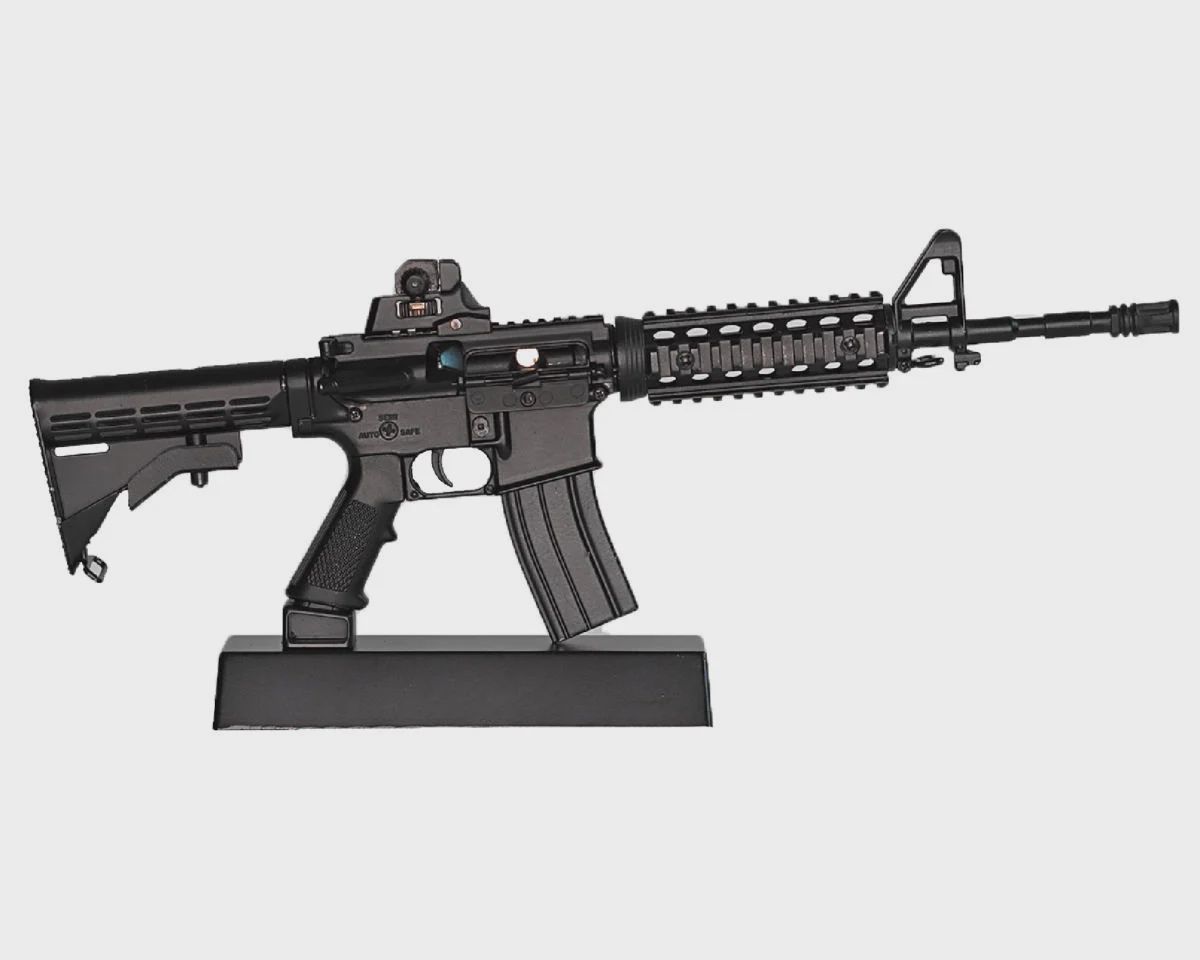 GoatGuns Miniature 1/3 Scale Die-Cast AR15 Model Kit (Black)