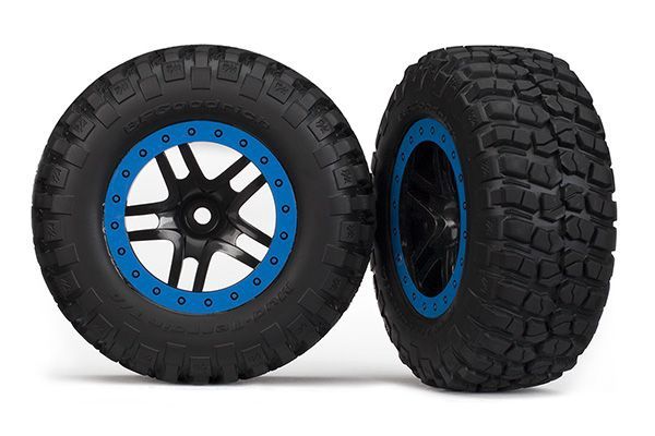 T&amp;W SS BLK,BLUE/BFG MT TIRES