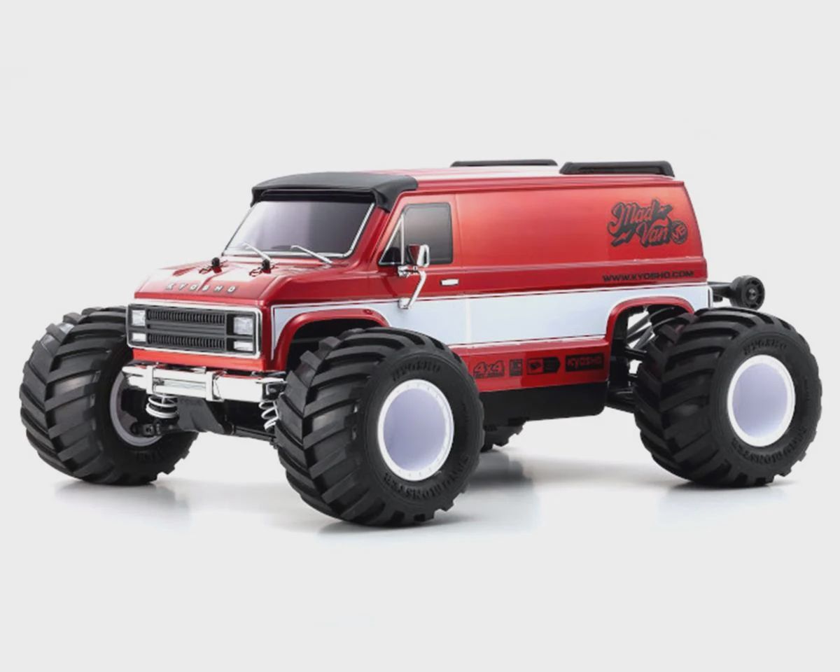 Kyosho Fazer Mk2 Mad Van 1/10 4WD Readyset Monster Truck (Red) w/2.4GHz Radio
