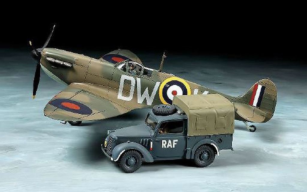 1/48 Supermarine Spitfire Mk.I &amp; Light Utility Car 10HP