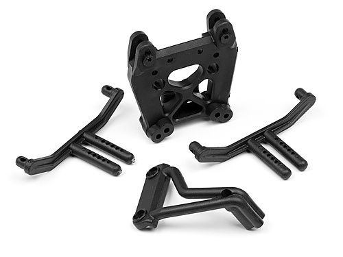 Shock Tower/Body Mount/Roll Bar Set, Savage XS