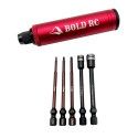 Trail 1/4&quot; Pocket Driver 5 Tip Set &amp; Aluminum Handle
