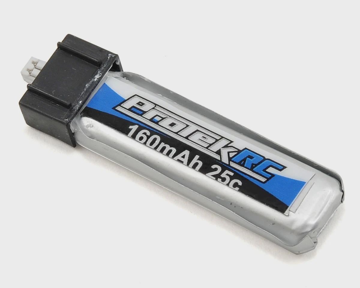 ProTek RC 1S High Power Micro Heli/Airplane 25C LiPo Battery (3.7V/160mAh)