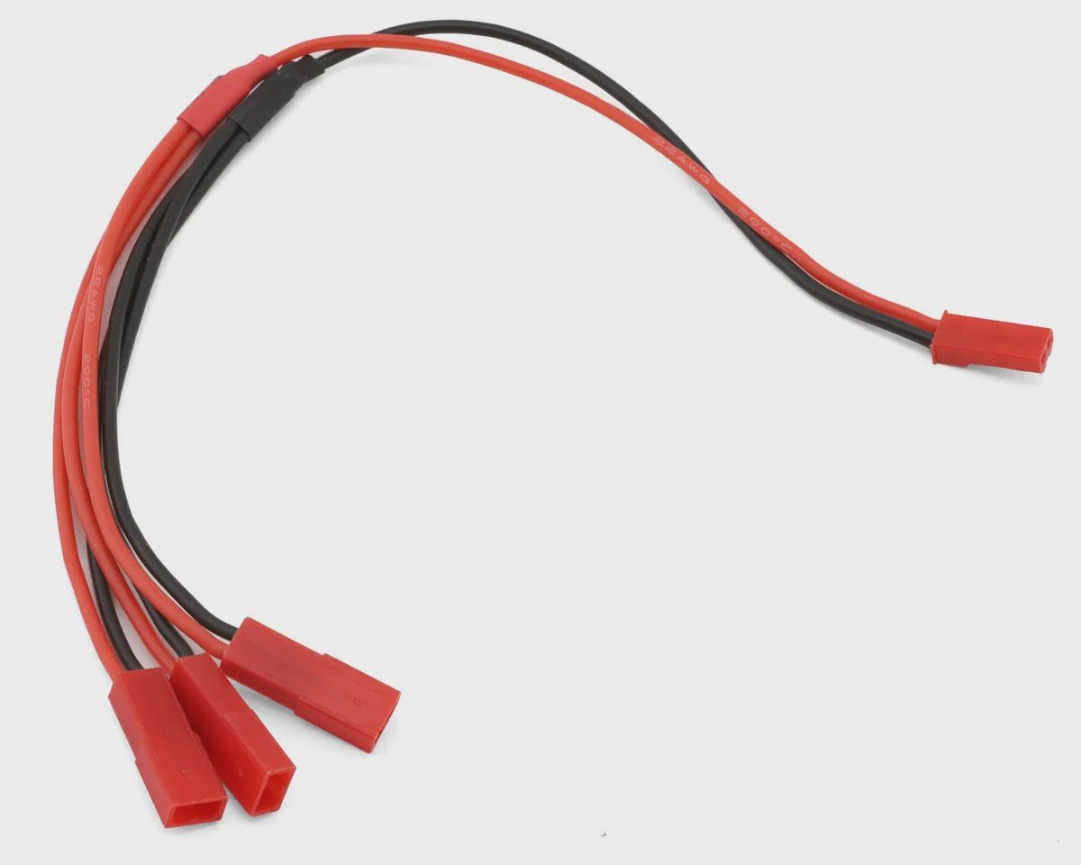 Samix JST Y-Harness Connector Leads (1 Male to 3 Female) (200mm)