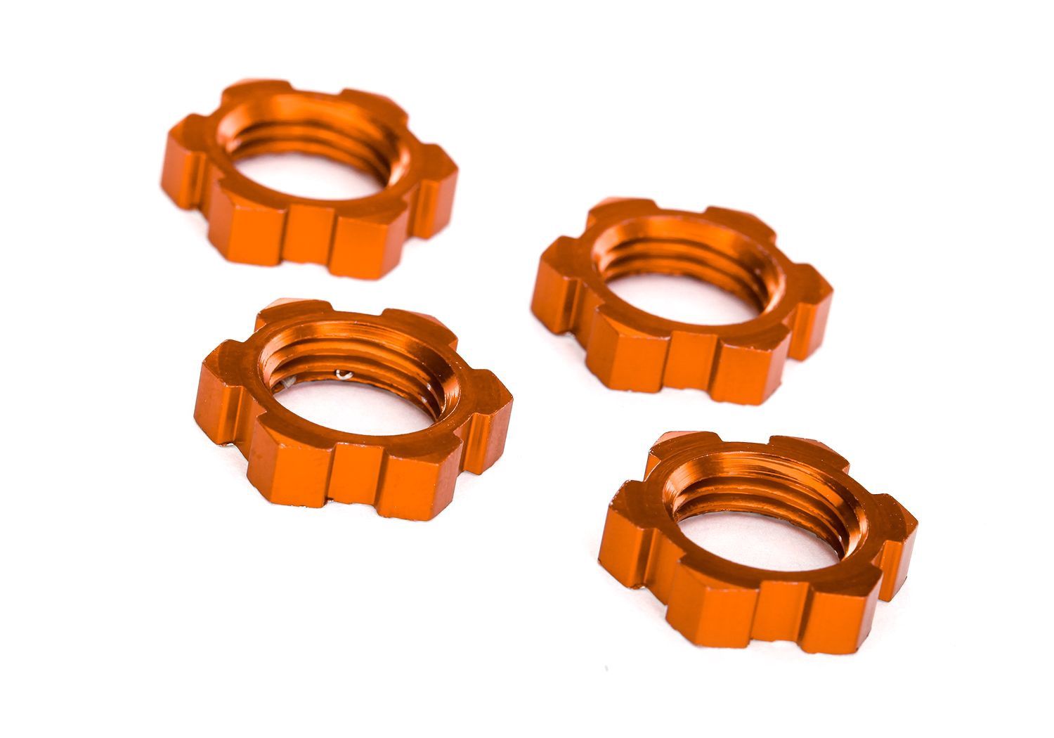 WHEEL NUTS 17MM SERRATED ORANGE
