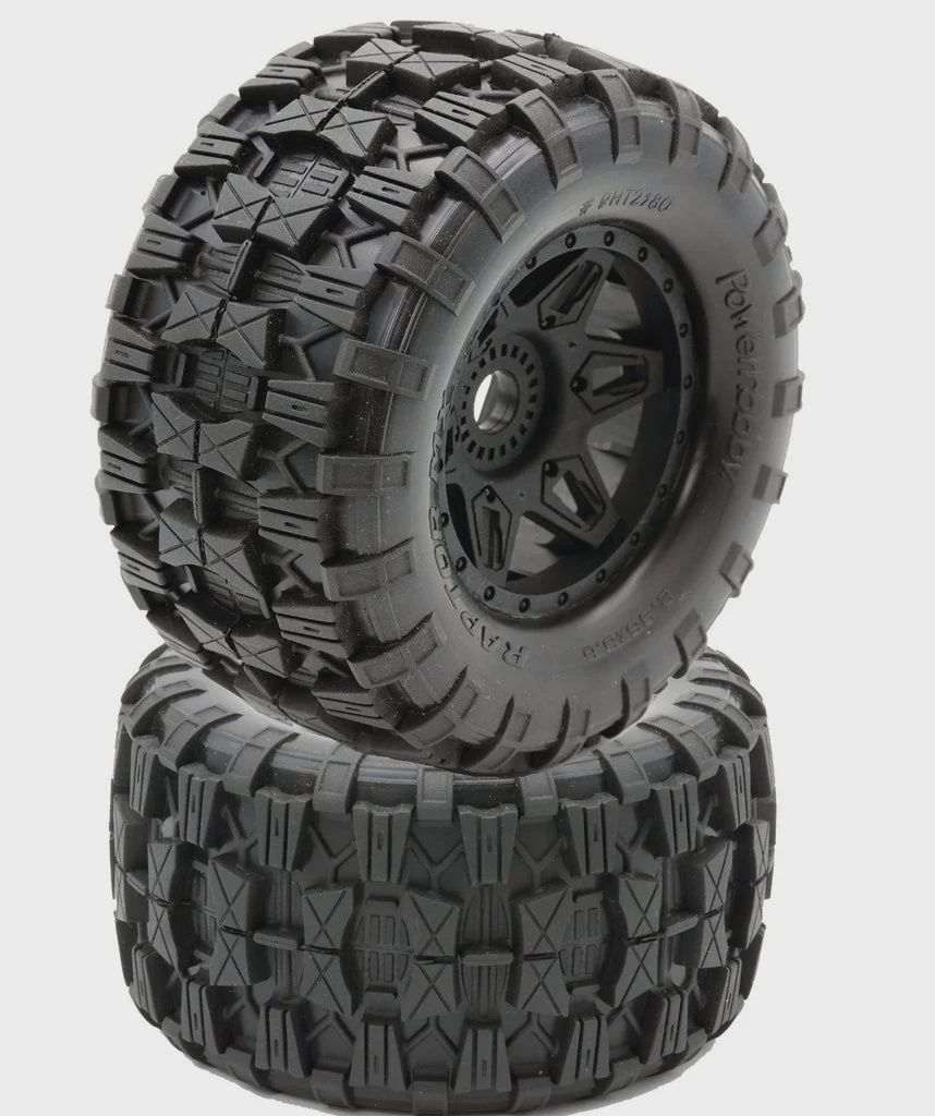 Powerhobby Raptor MX Belted All Terrain Tires Mounted 17mm FOR Traxxas Maxx