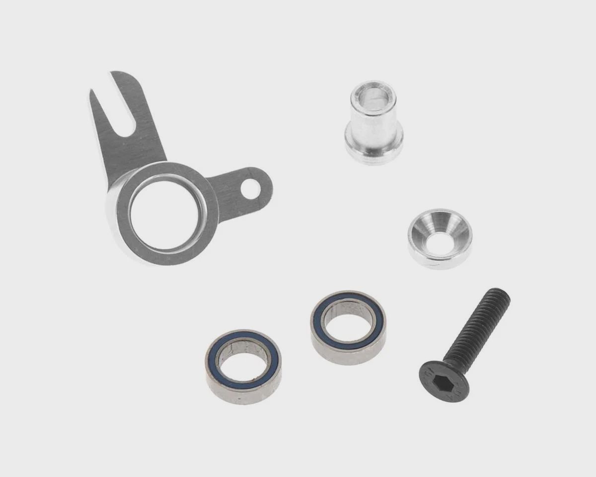 Hot Racing Silver Throttle Linkage Arm Set for Traxxas Revo