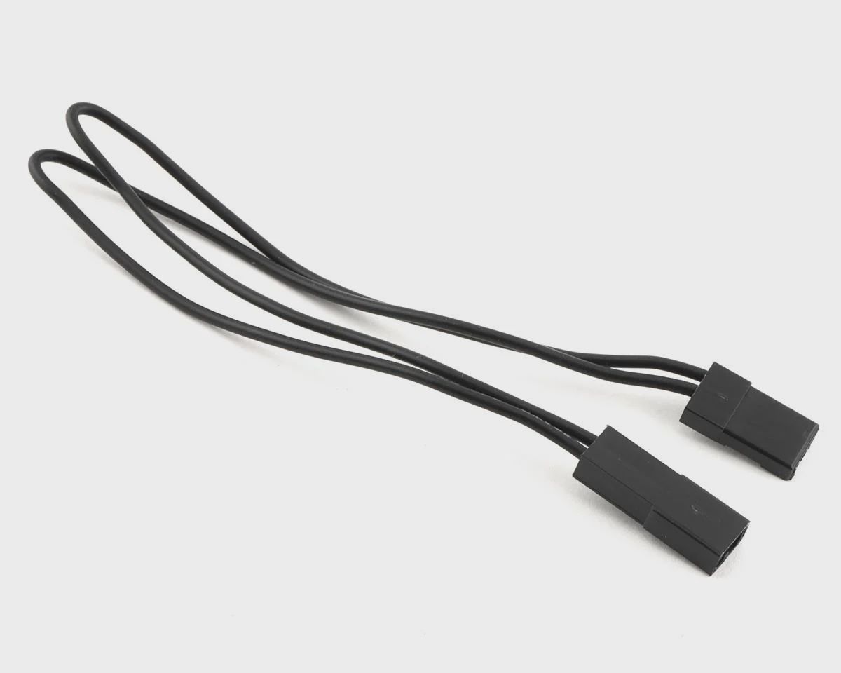 ProTek RC 2 Pin JST Extension Lead to JR Servo Style Plug (200mm) (Male/Female)