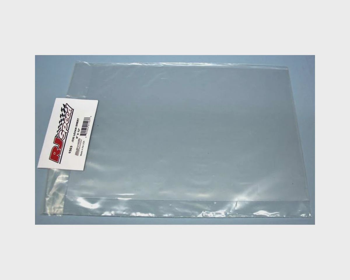 RJ Speed 8x12&quot; Lexan Sheet (.030)