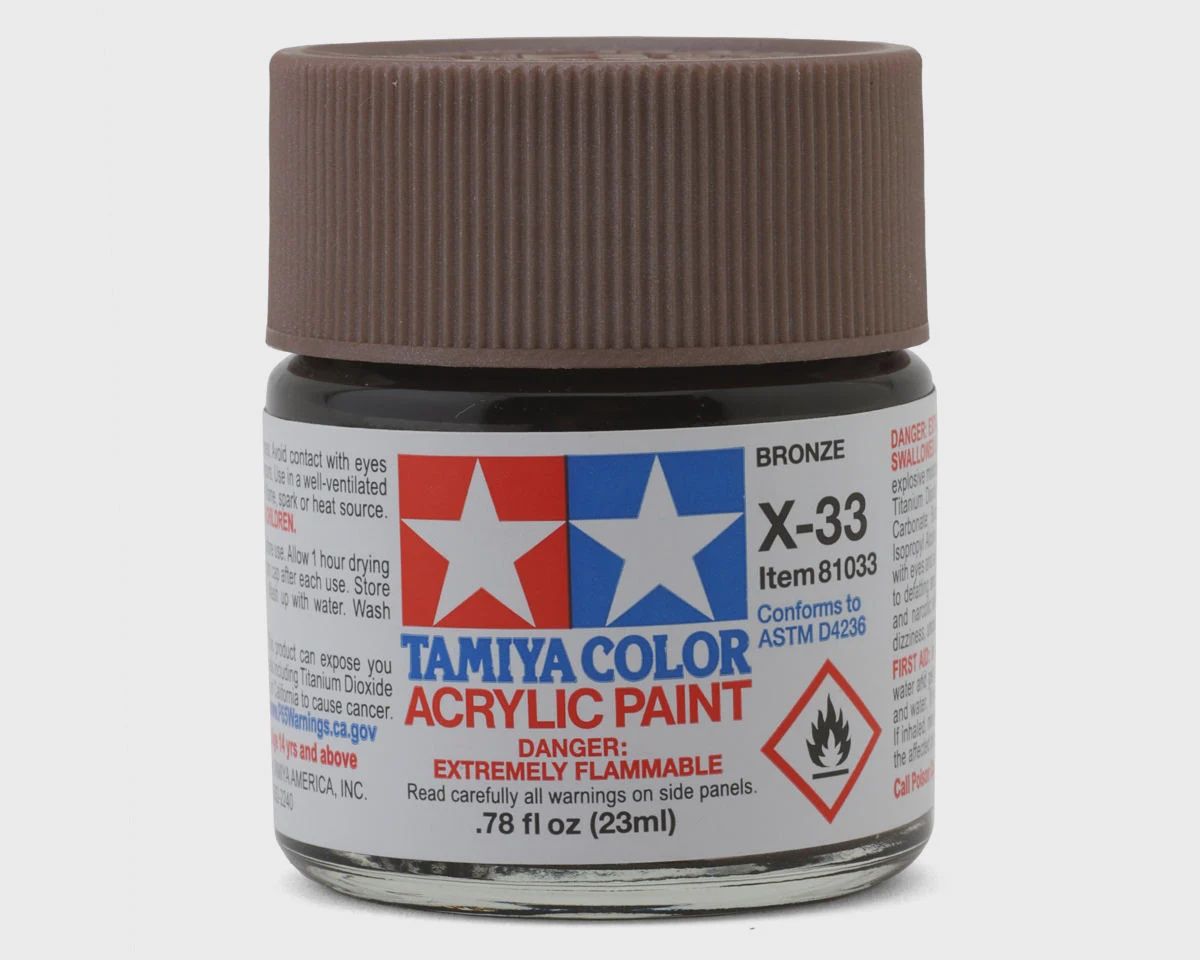 Tamiya X33 Bronze Gloss Finish Acrylic Paint (23ml)