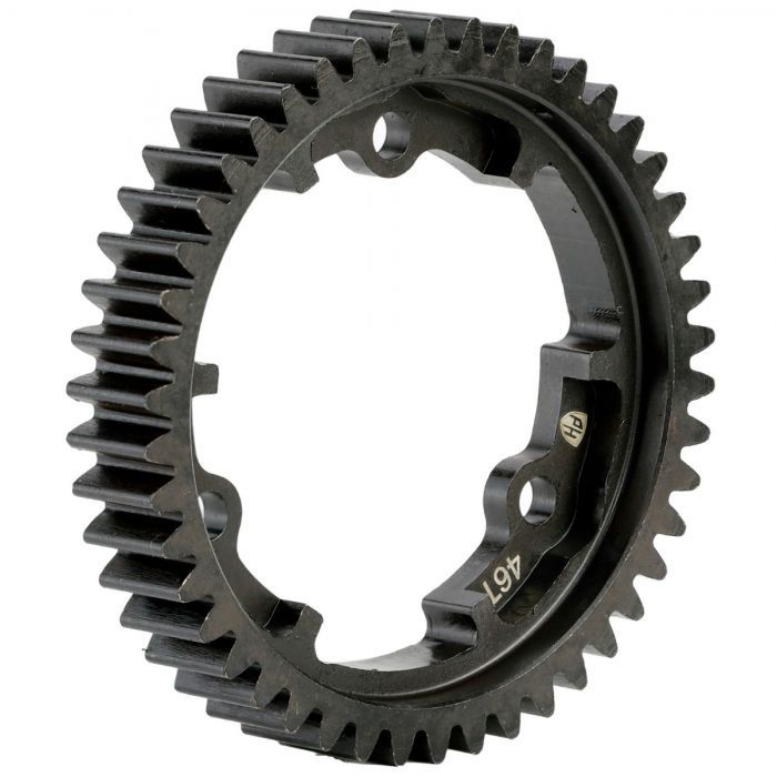 46T Hardened Steel Mod 1 Spur Gear, for E-Revo / Maxx / X-Maxx / XO-1