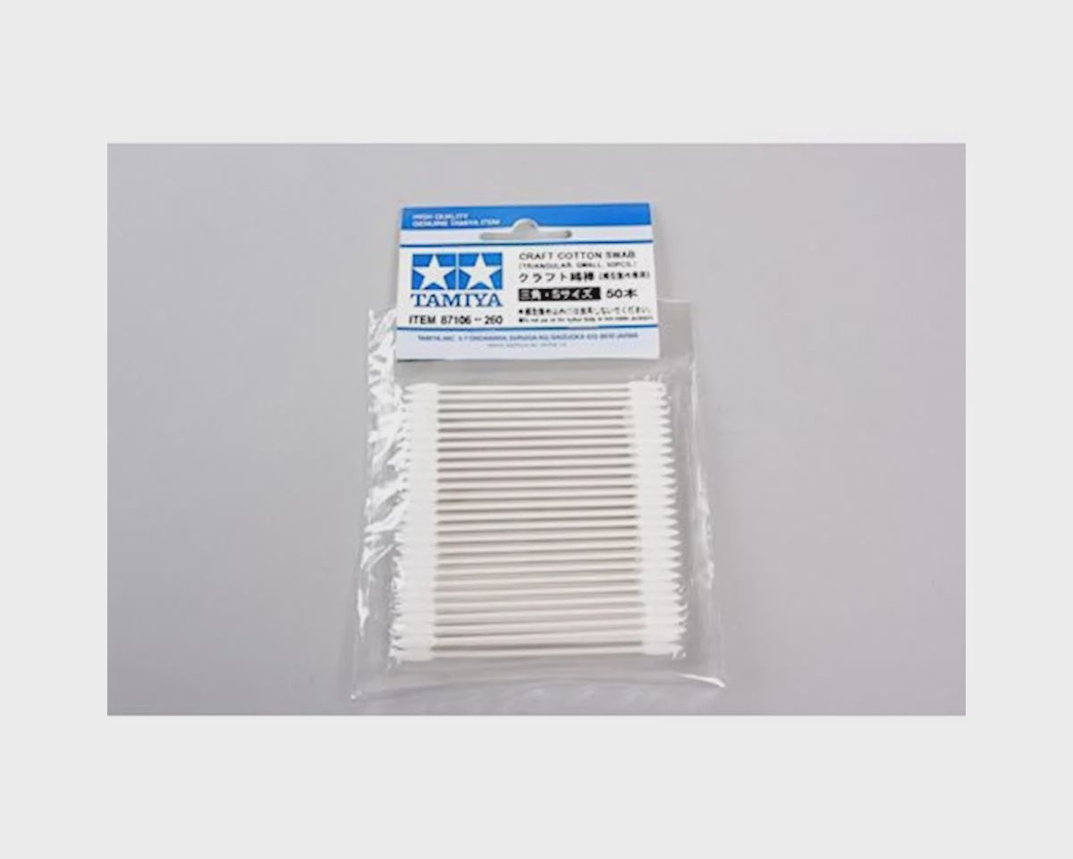Tamiya Craft Cotton Swab (50) (Triangle) (Small  TAM87106