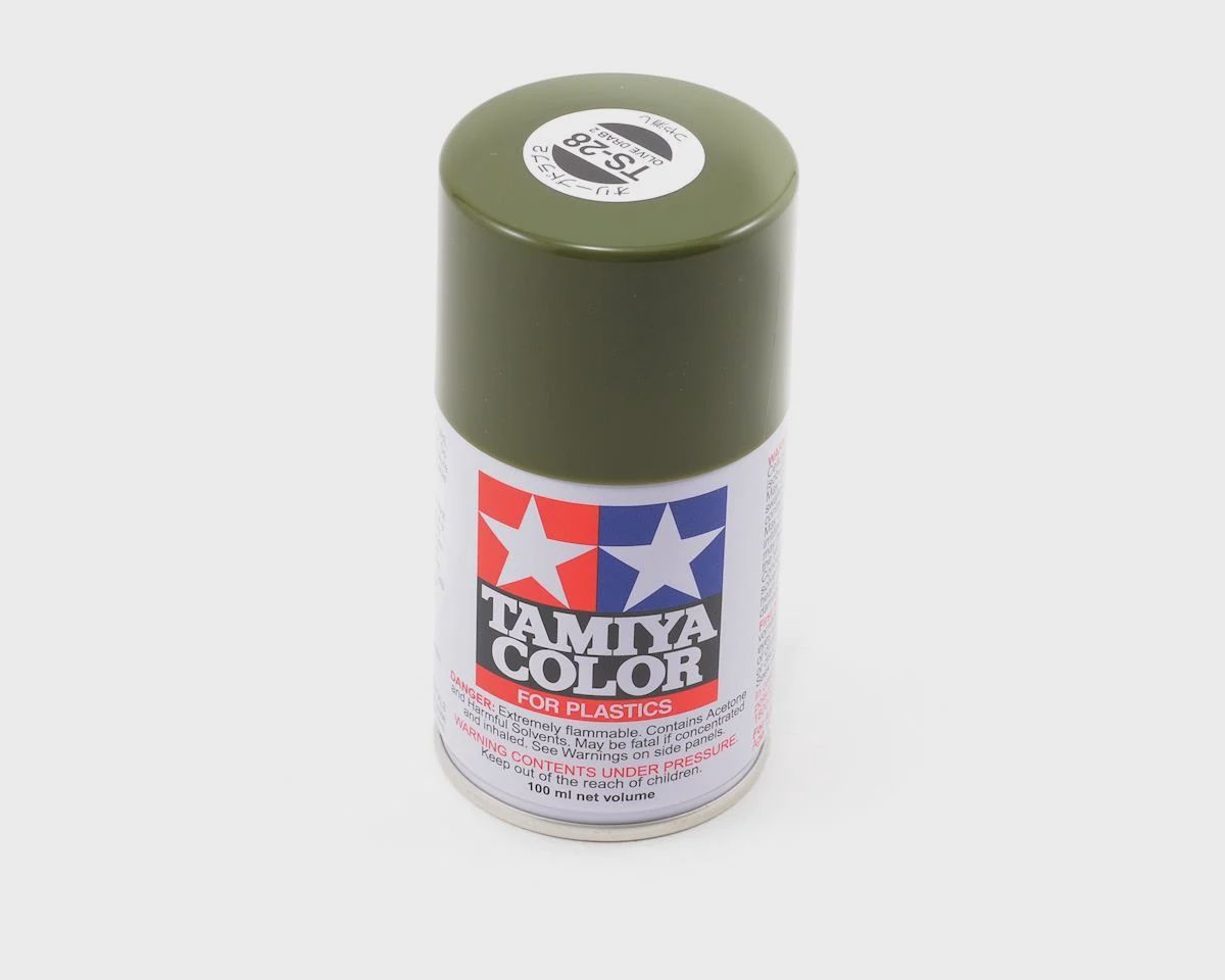Tamiya TS-28 Olive Drab Lacquer Spray Paint (100ml)