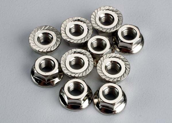 NUTS FLANGED 4MM (10)