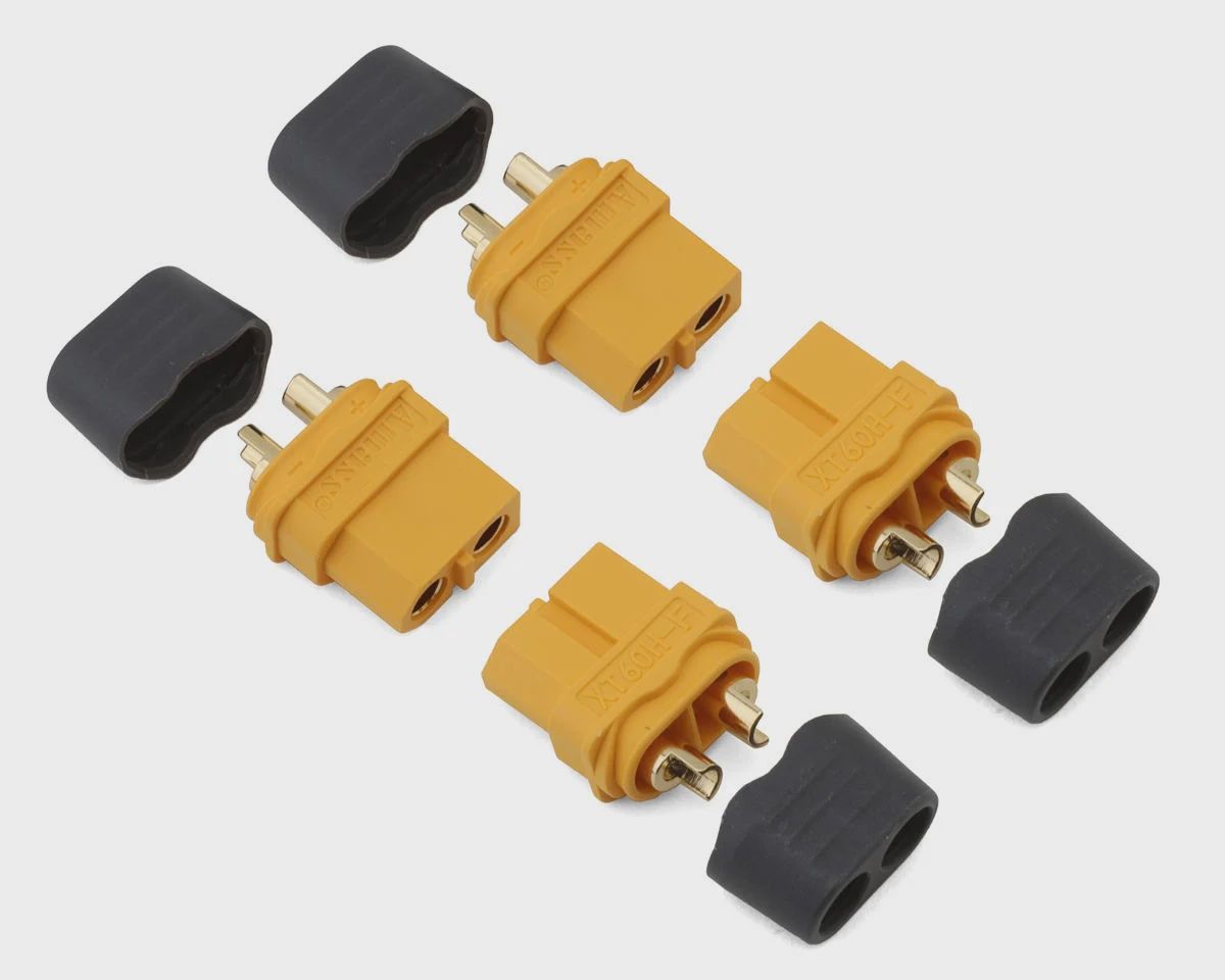 Samix XT60 Connectors w/Wire Covers (4 Female)