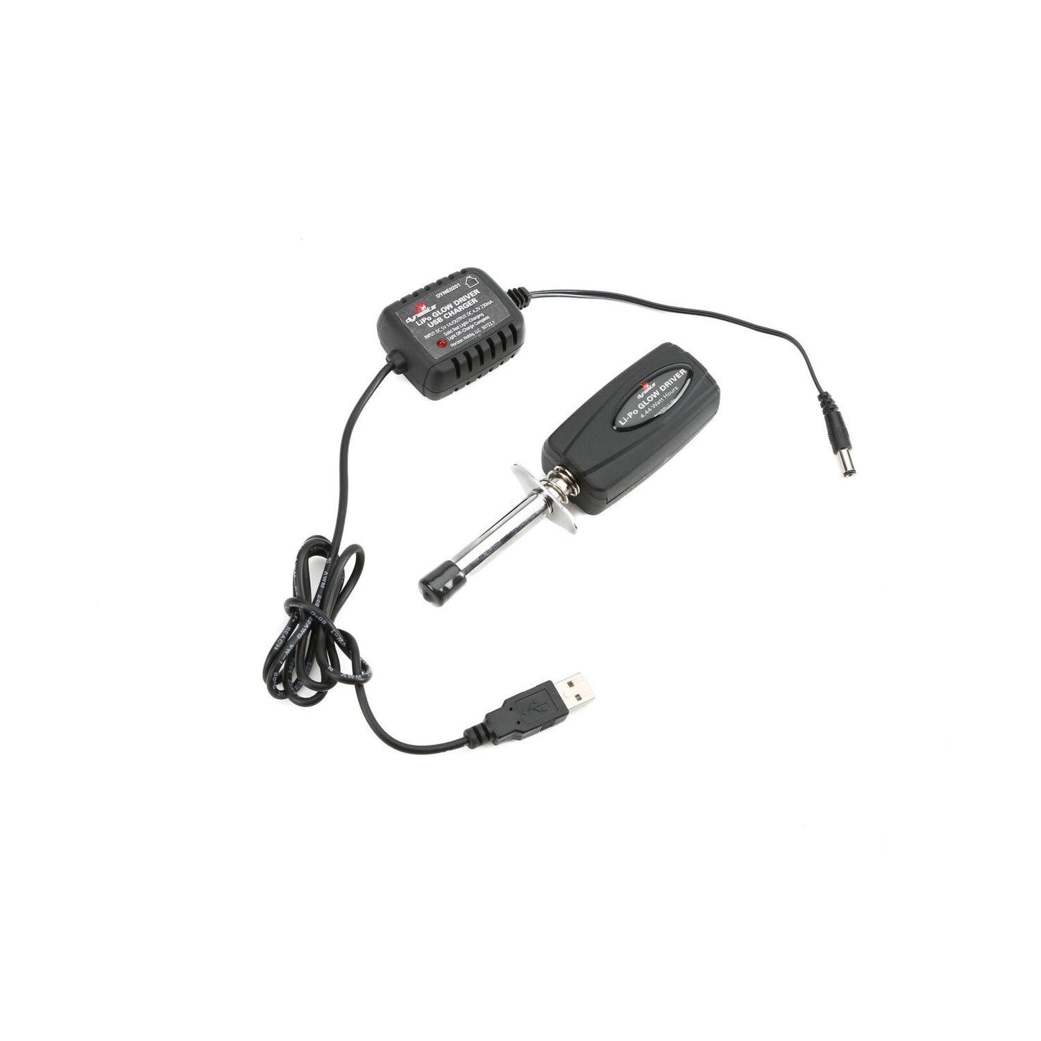 LiPo Glow Driver with Battery &amp; USB Charger