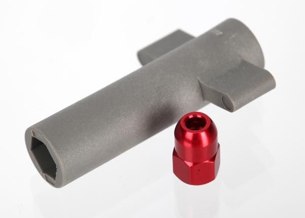 NUT ANTENNA CRIMP NUT RED