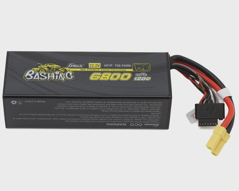 Gens Ace G-Tech Smart 6S Bashing Series Hardcase LiPo Battery 120C (22.2V/6800mAh) w/EC5