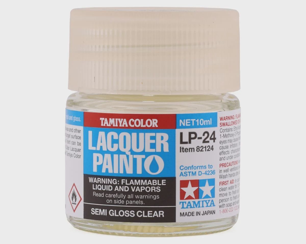 Lacquer Paint LP-24 Semi Gloss Clear 10ml Bottle