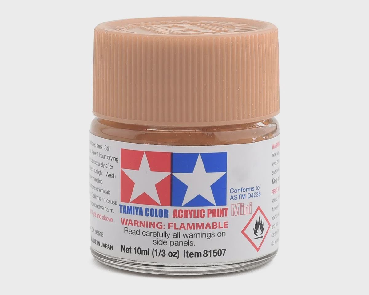 Acrylic Mini XF-15 Flat Flesh Paint, 10ml Bottle