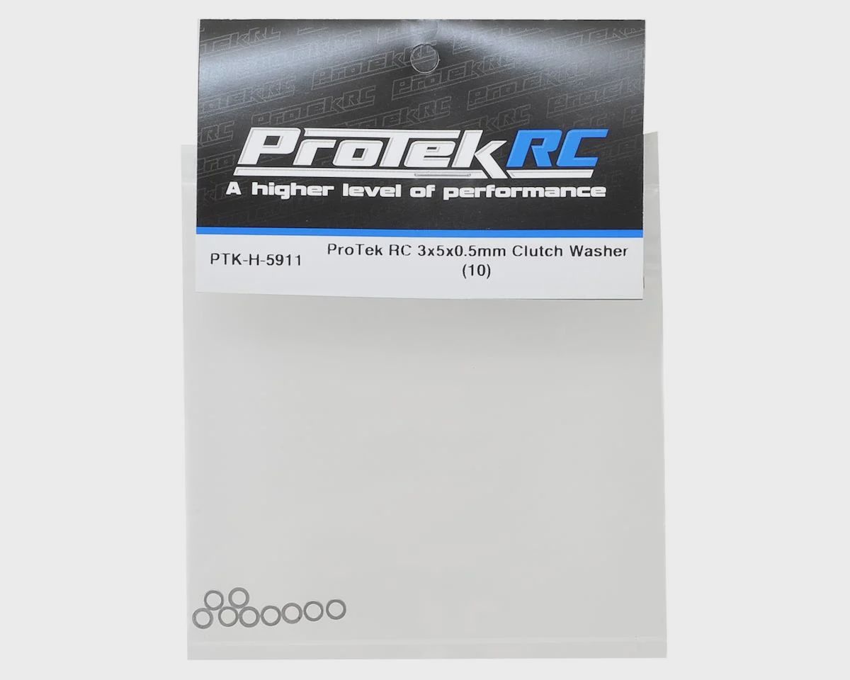 ProTek RC 3x5x0.5mm Clutch Washer (10)