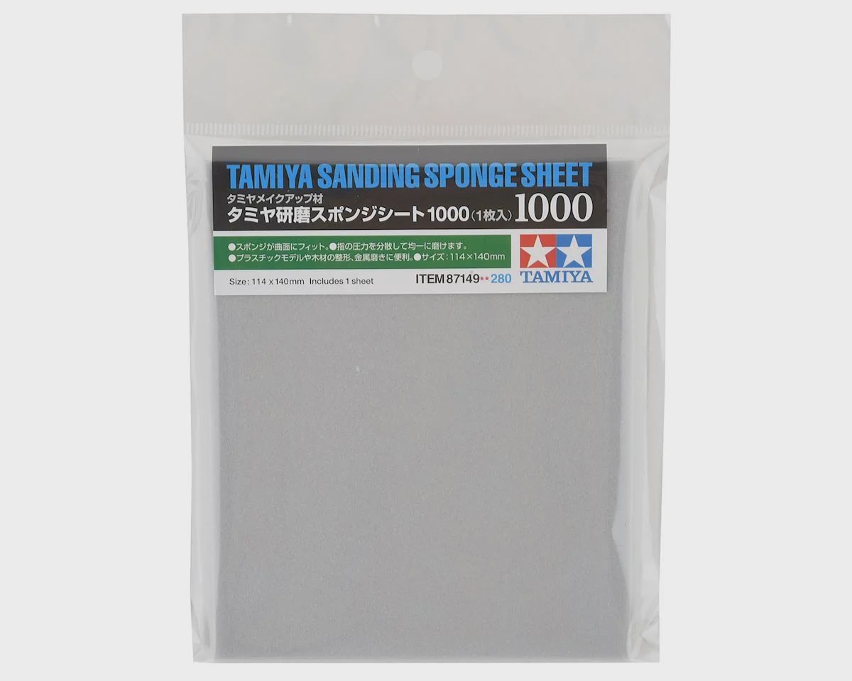 Tamiya Sanding Sponge Sheet (1000 Grit)
