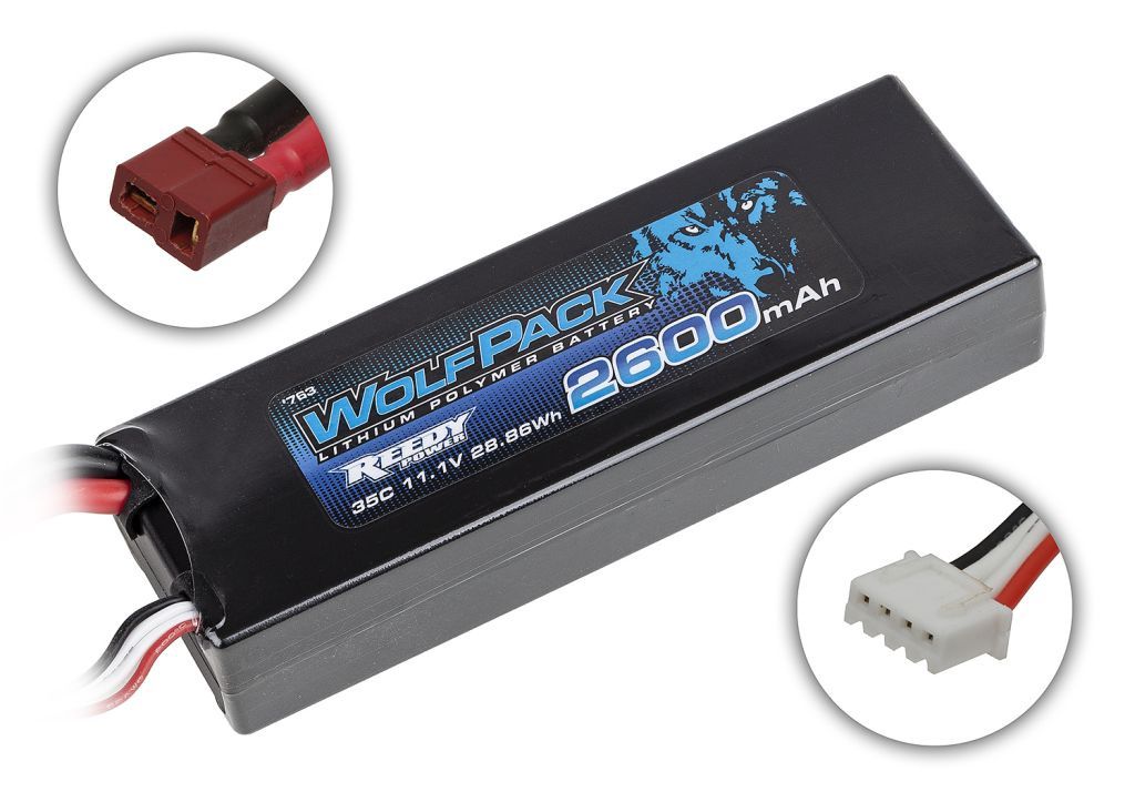 Reedy WolfPack LiPo 2600mAh 35C 11.1V, 28.86Wh, T-plug