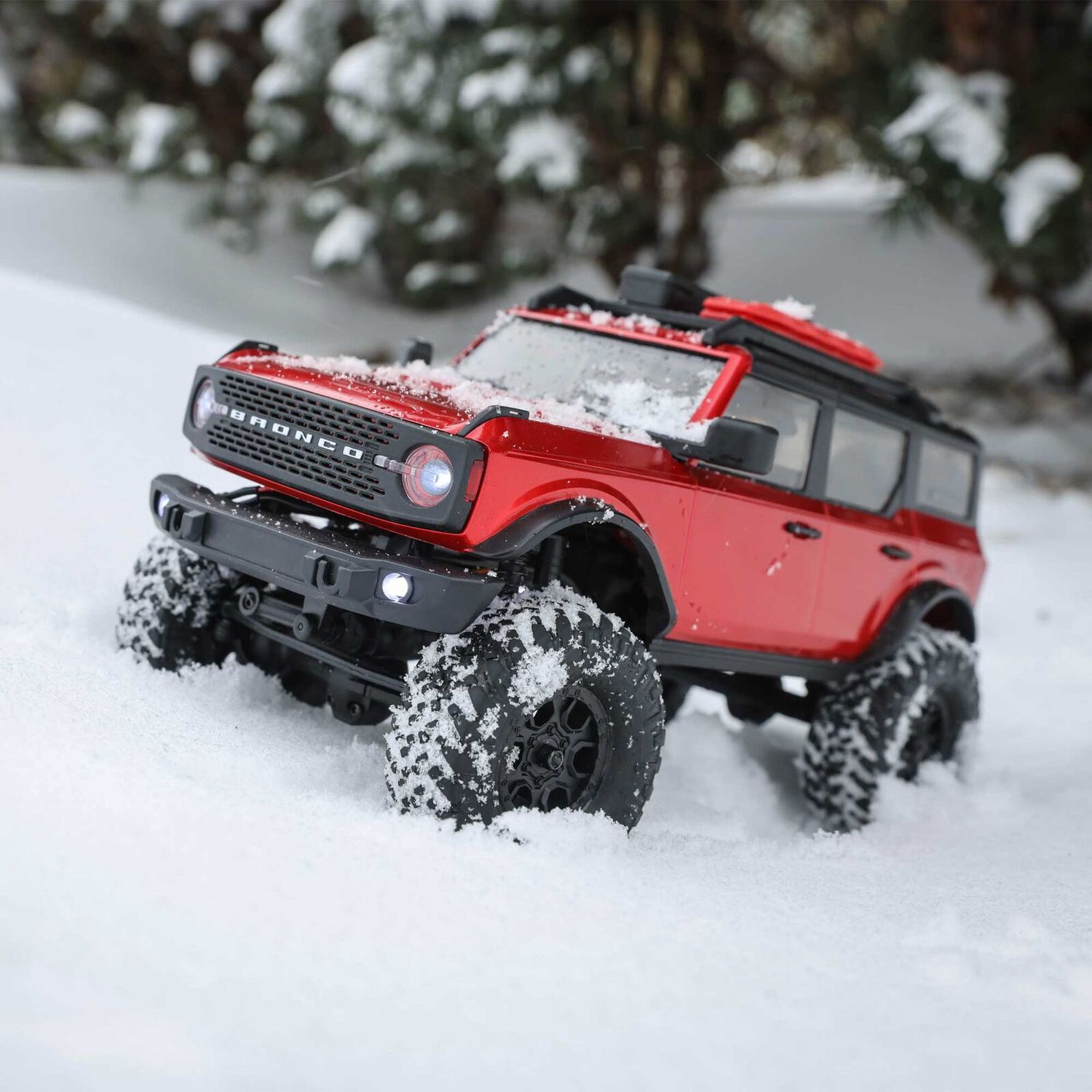 1/24 SCX24 2021 Ford Bronco 4WD Truck RTR, Red