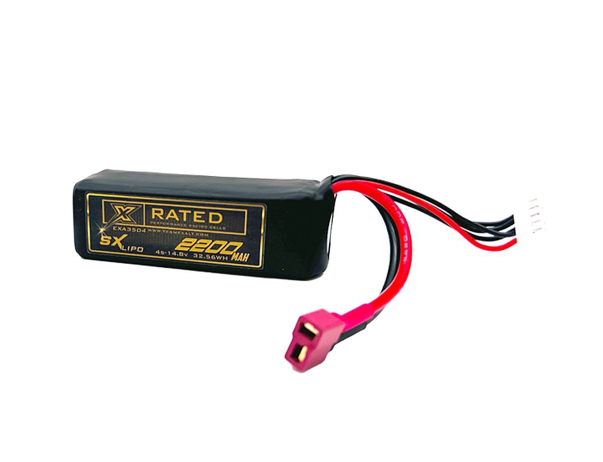 4S 14.8V 2200MAH Starter Box w/Deans Connector, X-Rated LiPo Battery Series