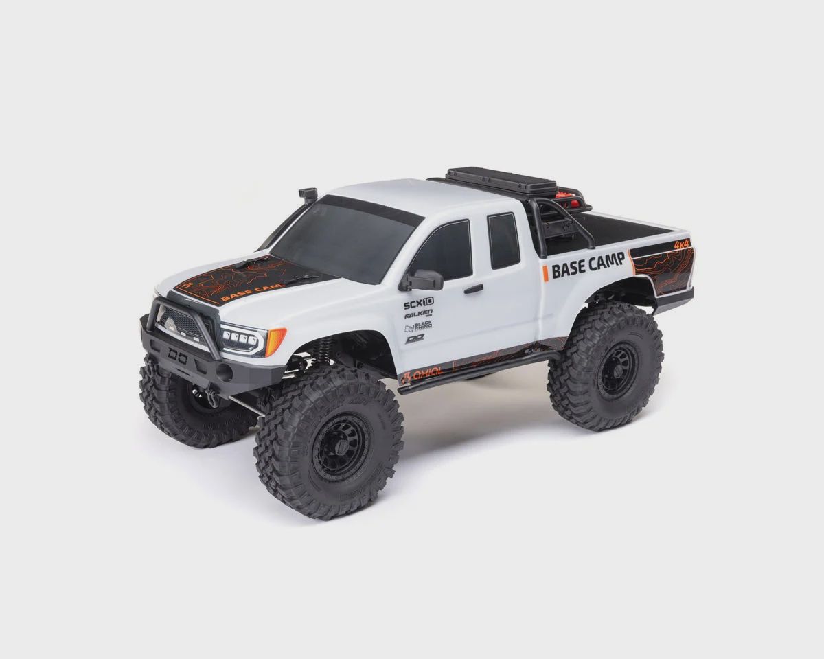 1/10 SCX10 III Base Camp 4X4 Rock Crawler Brushed RTR, White