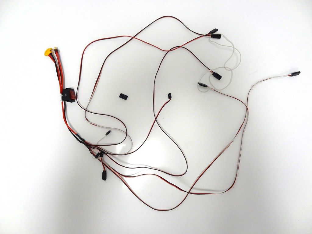 Primal RC V4 Monster Truck Wiring Servo, Battery Harness