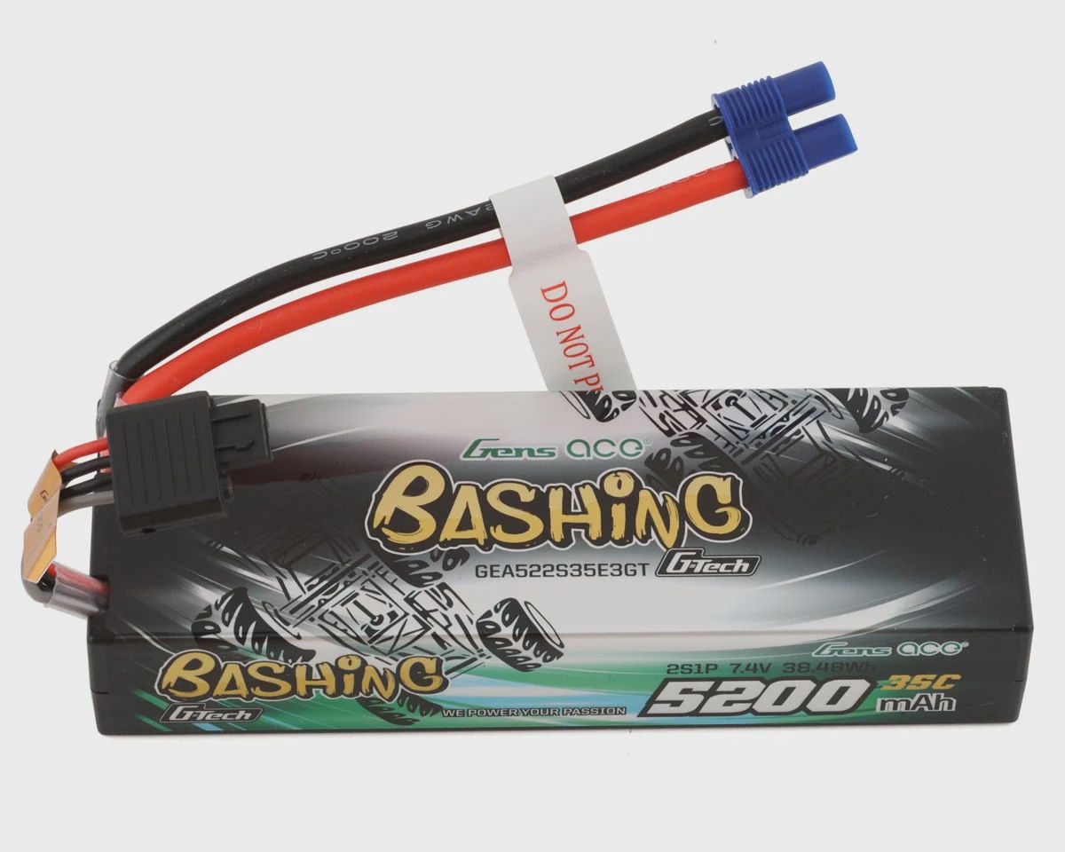 Gens Ace 2S G-Tech Smart &quot;Bashing&quot; LiPo Battery 35C (7.4V/5200mAh) w/EC3