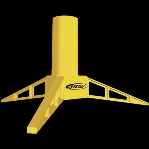 Model Rocket Display Stand (C11, D &amp; E engine size)
