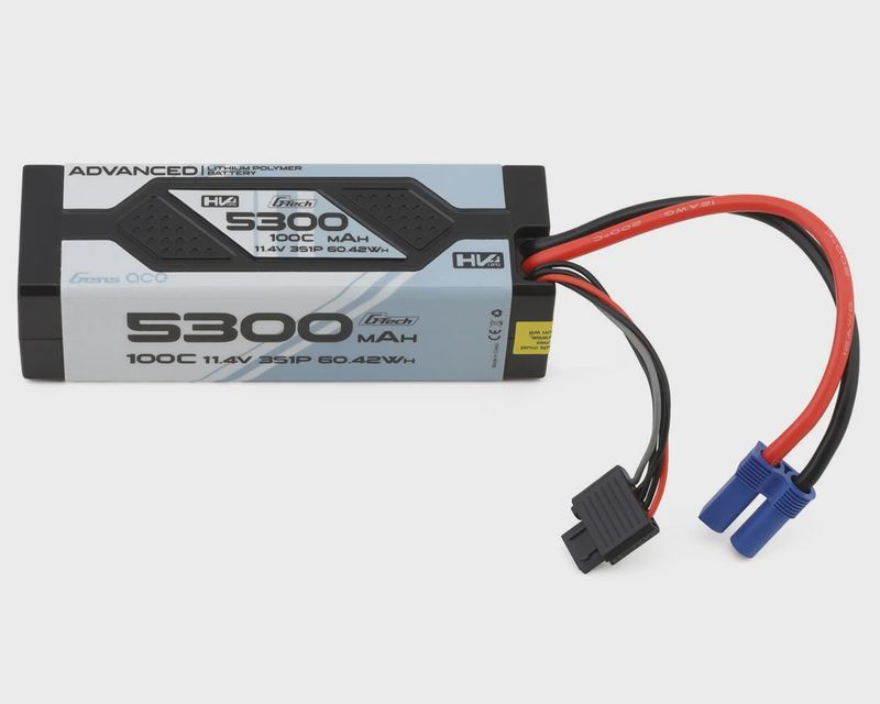 Gens Ace G-Tech Advanced Smart 3S LiHV Battery 100C (11.4V/5300mAh) w/EC5