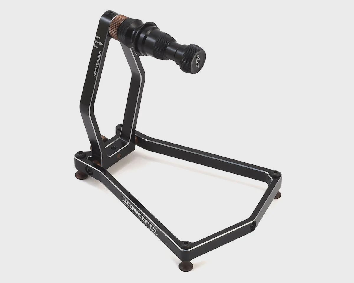 JConcepts 1/10 &amp; 1/8 Aluminum Tire Balancer w/Case (Black)