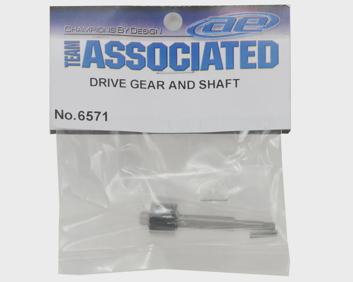Team Associated RC10 Metal Top Shaft w/Roll Pin &amp; Idler Gear