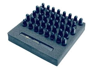KAOS Bullet Wheel Lug, Black Chrome, M2.5 studs, with Tool, 40pcs
