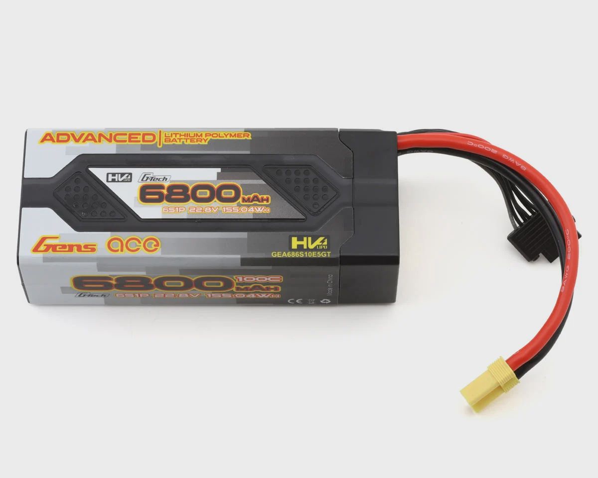 Gens Ace G-Tech Advanced Smart 6S LiHV Battery 100C (22.8V/6800mAh) w/EC5 Connector