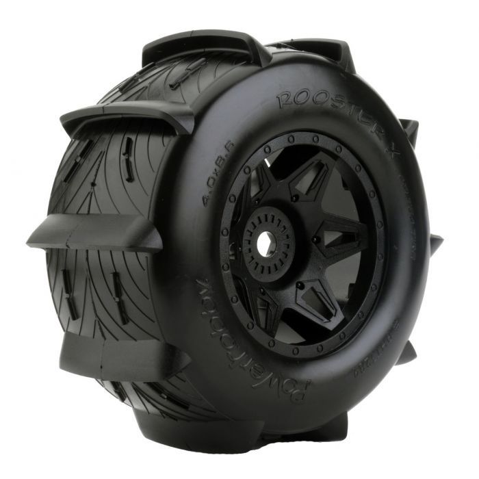 Rooster X Belted Paddle Sand/Snow Tires, fits 1/5 Traxxas X-Maxx