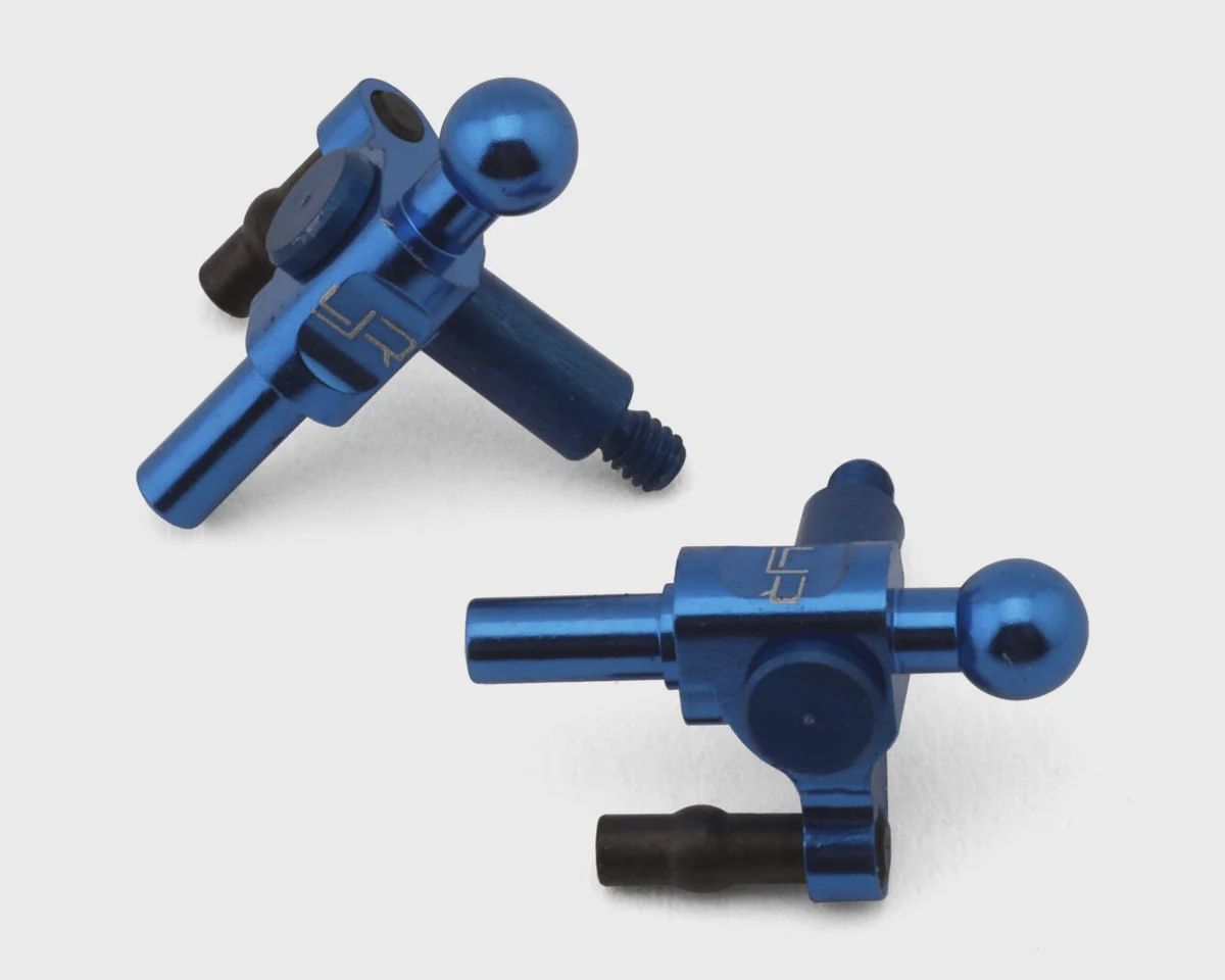 Yeah Racing Kyosho Mini-Z Aluminum Steering Knuckles (Blue) (2) (0 Camber)