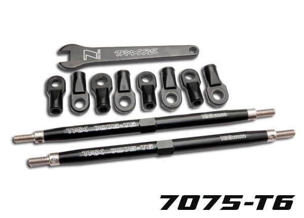 TOE LINK 128MM BLACK REAR, Color: Black