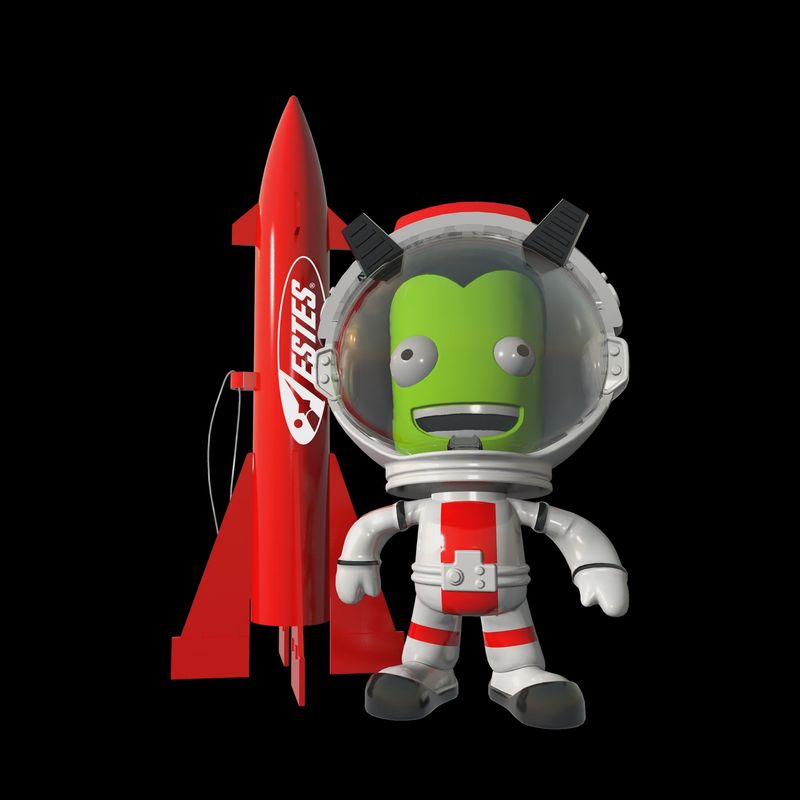 Kerbal &amp; Estes Rocket Ornament