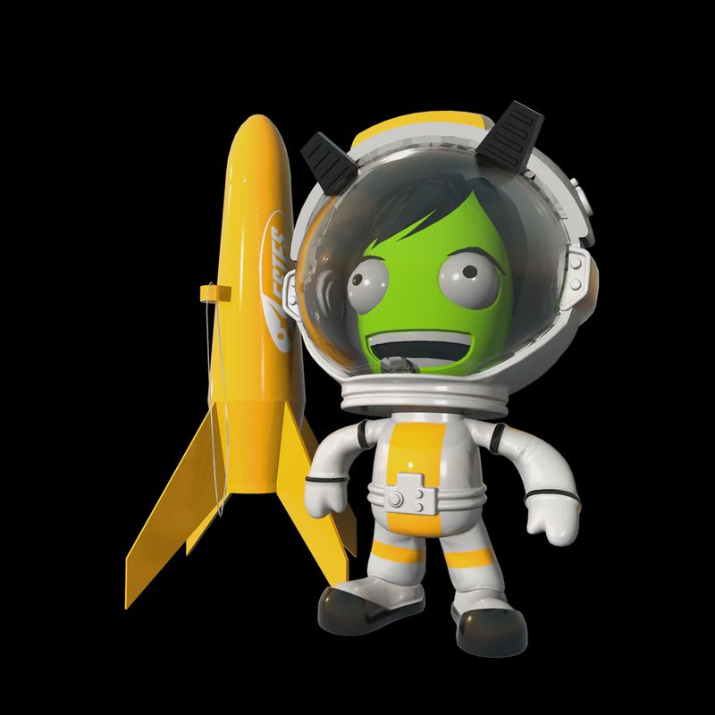 Kerbal &amp; Estes Rocket Ornament