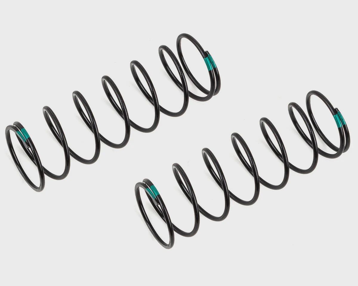 Team Associated RC8B4.1 16mm Rear Shock Spring Set (2) (Green)