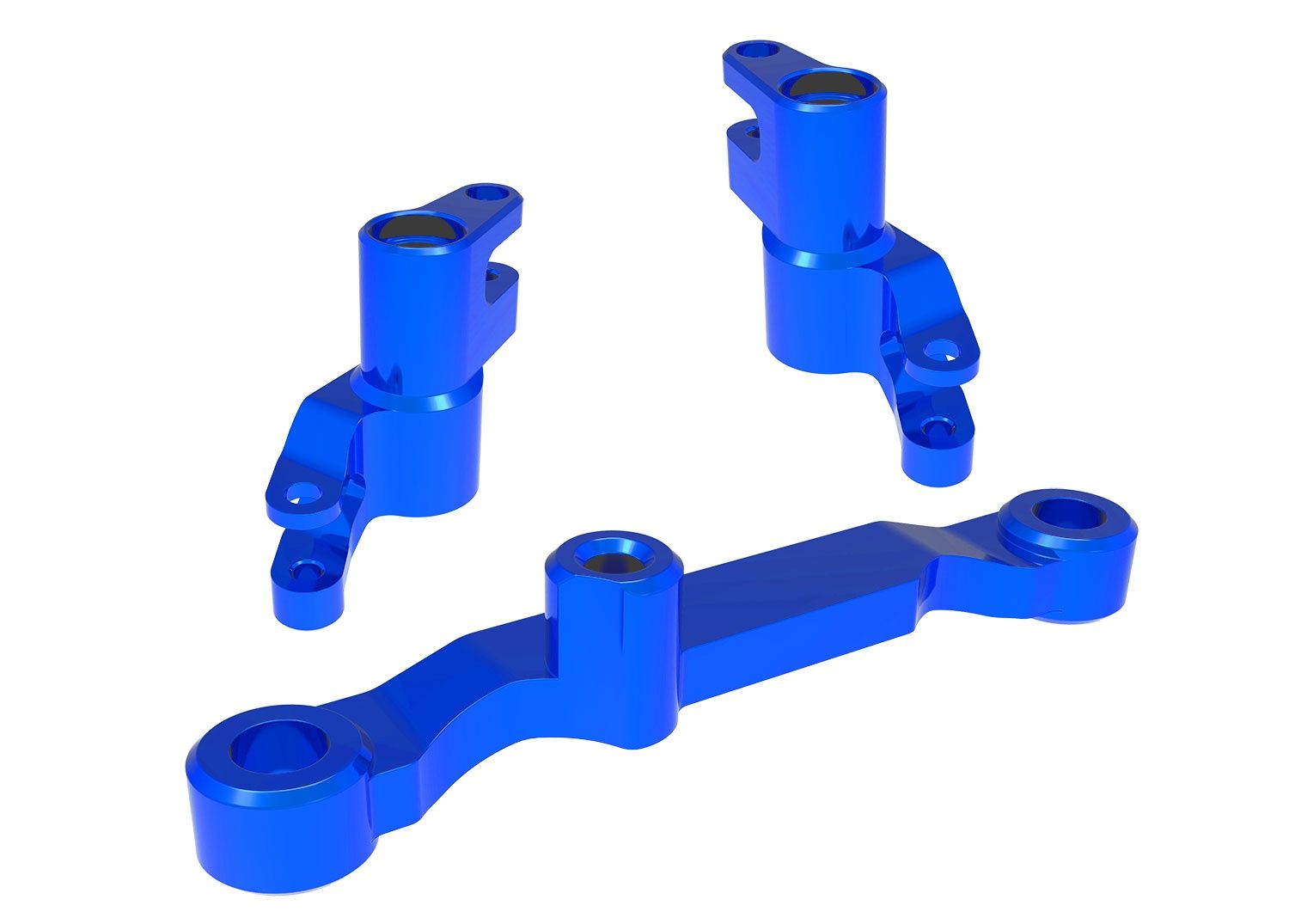 STEERING BELLCRANKS ALUM BLUE-10743-BLUE