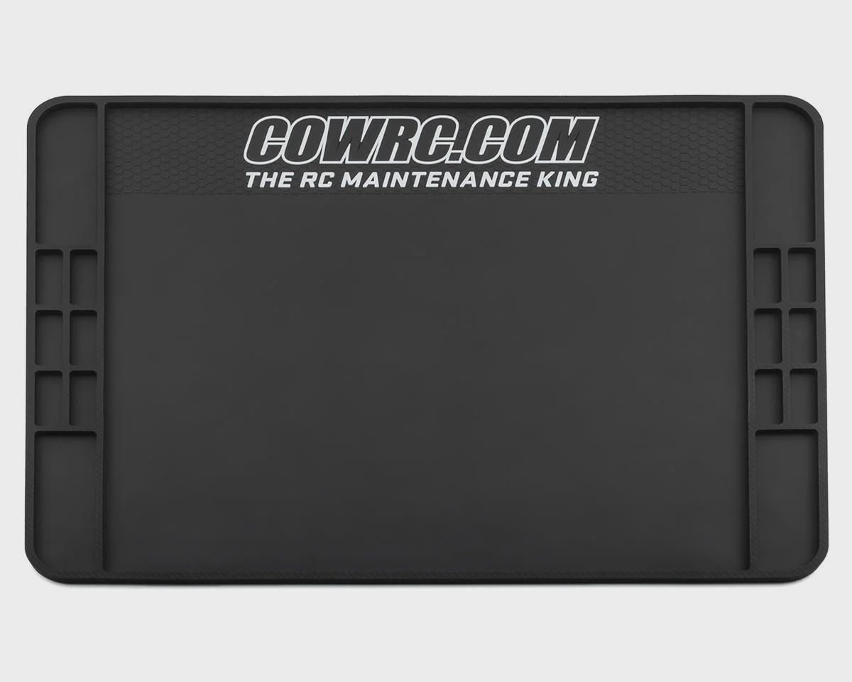 Cow RC Carbon Series Screw Catcher Rubber Pit Mat (24&quot;x30&quot;)