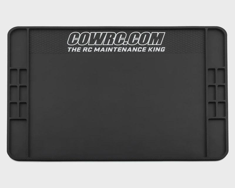 Cow RC Carbon Series Screw Catcher Rubber Pit Mat (24&quot;x30&quot;)