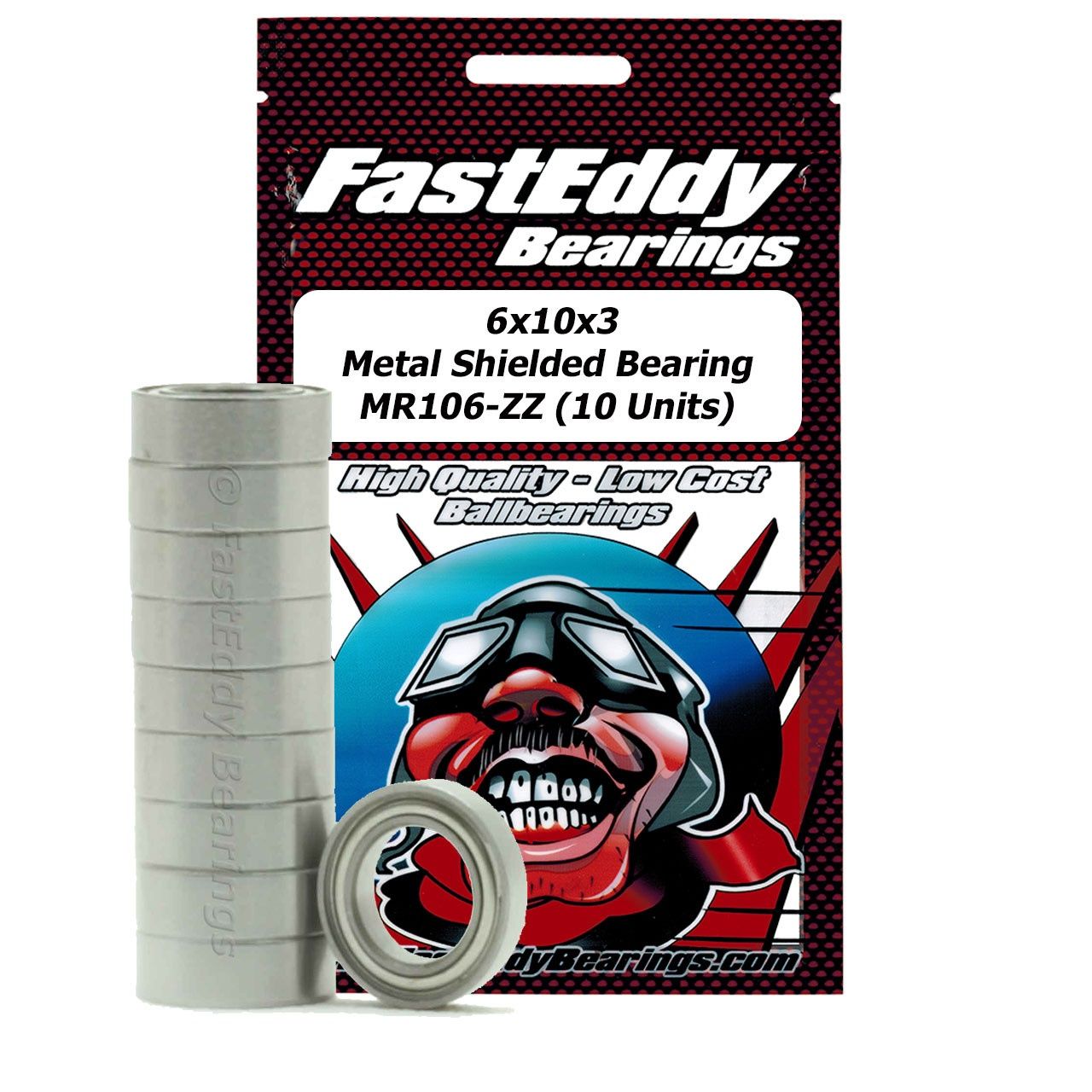 Team FastEddy Tamiya 1060 Metal Shielded Replacement 6x10x3 10 Units