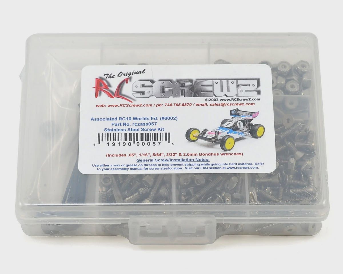 RC Screwz Associated RC10 Worlds Stainless Steel Screw Kit